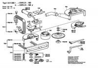 Bosch 0 601 356 803 Gws 21-180 Angle Grinder 230 V / Eu Spare Parts